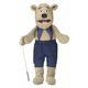 Silly Bear, Ventriloquist Style Puppet, w/Arm Rod, 65cm