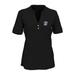 Women's Black Creighton Bluejays Strata Textured Henley Shirt