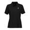 Women's Black Wofford Terriers Vansport Omega Plus Size Tech Polo