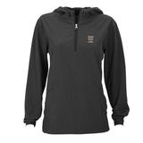 Women's Charcoal Valdosta State Blazers Pullover Stretch Anorak Jacket