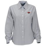 Women's Gray Western Oregon Wolves Velocity Oxford Plus Size Button-Up Long Sleeve Shirt