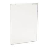 Econoco Vertical Sign Holder for Slatwall in White | 11 H x 9 W x 1 D in | Wayfair HP/SG811V