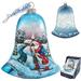 The Holiday Aisle® Sleighing Santa Ball Ornament Holiday Splendor Collection Glass | 3.5 H x 3 W x 3 D in | Wayfair