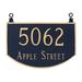 Montague Metal Products Inc. Prestige 2-Line Hanging Address Plaque | 10.25 H x 15.5 W x 0.25 D in | Wayfair TSH-0003S2-H-NG