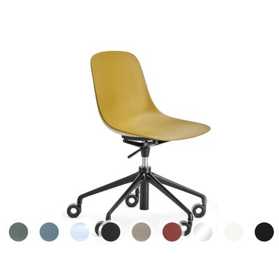 infiniti »PURE LOOP MONO« 5 Star Updown Designer-Stuhl AL07 Poliert / IS503 Taubenblau Image