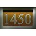 EZ Street Signs 1-Line Lawn Address Sign Plastic in Brown | 6.25 H x 12 W x 2.5 D in | Wayfair 6t-5-b