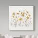 Winston Porter 'Wildflowers III Yellow on White' Acrylic Painting Print on Wrapped Canvas Canvas | 18 H x 18 W x 2 D in | Wayfair