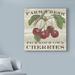 August Grove® 'Farm Fresh Cherries Square' Graphic Art Print on Wrapped Canvas in Black | 35 H x 35 W x 2 D in | Wayfair