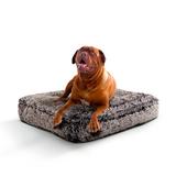 Bessie and Barnie Sicilian Rectangle Dog Pillow Polyester/Cotton in Gray/Black | 6 H x 56 W x 41 D in | Wayfair RECT-FW-XL