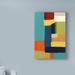 Ebern Designs 'Metro Palette I' Acrylic Painting Print on Wrapped Canvas in Blue/Green/Yellow | 24 H x 16 W x 2 D in | Wayfair
