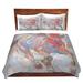 Red Barrel Studio® Marquart Hooshang Khorasani Horse Power I Horses Microfiber Duvet Covers Microfiber in Blue/Brown/Red | Twin | Wayfair