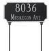 Montague Metal Products Inc. Princeton 2-Line Lawn Address Sign Metal | 7.25 H x 15.75 W x 0.25 D in | Wayfair TSL-0005S2-L-WS