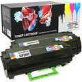 Pack of 2 Compatible High Yield (2,500 Pages) Laser Toner Cartridges for Lexmark MX310dn MX310dnw MX410de MX510de MX511de MX511dhe MX511dte MX611de MX611dhe MX611dte - Black