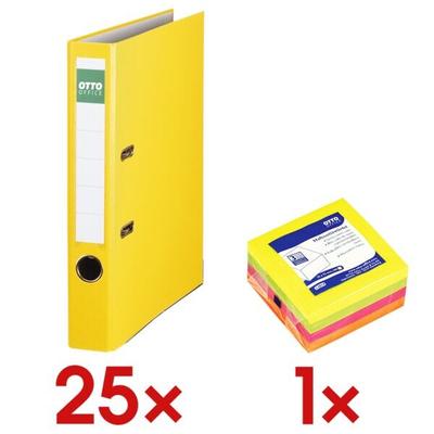 OTTO Office 25x Ordner »Exclusive I« inkl. 1x Haftnotizwürfel gelb, 5x32x28.5 cm Image