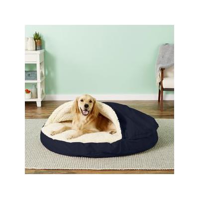 Snoozer Pet Products Orthopedic Cozy Cave Dog & Cat Bed, Navy, X-Large