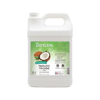 TropiClean Medicated Oatmeal & Tea Tree Dog Shampoo, 1-gal bottle