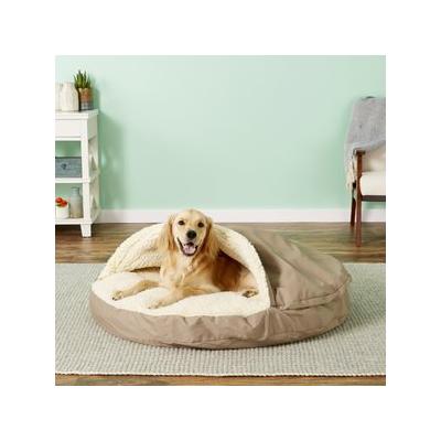 Snoozer Pet Products Cozy Cave Orthopedic Covered Cat & Dog Bed w/Removable Cover, Khaki, X-Large