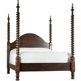 MacKenzie-Dow English Pub Solid Wood Four Poster Standard Bed Wood in Brown | 84 H x 83.5 W x 88 D in | Wayfair 1-3111_Wheatland