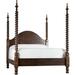 MacKenzie-Dow English Pub Solid Wood Four Poster Standard Bed Wood in Brown | 84 H x 83.5 W x 88 D in | Wayfair 1-3111_Wheatland