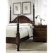 MacKenzie-Dow English Pub Barley Four Poster Bed Wood in Brown | 84 H x 83.5 W x 88 D in | Wayfair 1-3151_Malt