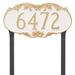 Montague Metal Products Inc. Charleston 1-Line Lawn Address Sign Metal | 8.5 H x 16 W x 0.25 D in | Wayfair PCS-0018S1-L-SS