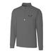 Men's Cutter & Buck Gray Auburn Tigers Traverse Vault Logo 1/2-Zip Pullover Jacket