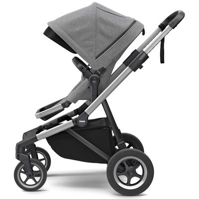 Thule Sleek Single-to-Double Stroller - Grey Melange