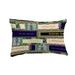 Bay Isle Home™ Donner Cigar Box Collage Outdoor Rectangular Pillow Cover & Insert /Polyfill blend in Blue/Navy | 14 H x 20 W x 6 D in | Wayfair