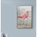 Bay Isle Home™ 'American Flamingo I' Acrylic Painting Print on Wrapped Canvas in White | 47 H x 30 W x 2 D in | Wayfair