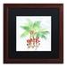 East Urban Home 'Xmas Palm Trees' Framed Graphic Art Print Canvas in Green/White | 18.75 H x 18.75 W in | Wayfair 5D32FA0B239F4CF0970390FAF2DA2696