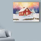 Winston Porter 'Christmas Eve Magic' Acrylic Painting Print on Wrapped Canvas Canvas | 18 H x 24 W x 2 D in | Wayfair