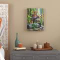 World Menagerie 'My New World' Acrylic Painting Print on Wrapped Canvas in Brown/Green | 24 H x 18 W x 2 D in | Wayfair