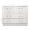 Interlude Taylor 5 - Drawer Accent Chest Wood in White | 31 H x 36 W x 18 D in | Wayfair 188074