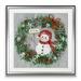 The Holiday Aisle® 'Mrs. Snowman' Painting Paper, Solid Wood in Gray/Green | 24 H x 24 W x 1.5 D in | Wayfair 673ED3E9EFF943F696707EDB074BDC0F