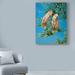 World Menagerie 'Pretty in Pink Birds' Acrylic Painting Print on Wrapped Canvas in Green | 24 H x 18 W x 2 D in | Wayfair