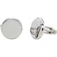 Stainless Steel Polished Round Cuff Links Jewelry Gifts for Men