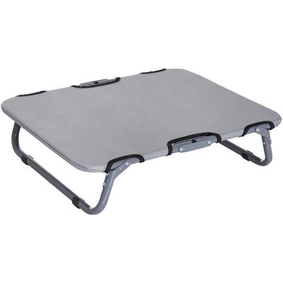 Hundeliege Outdoor Hundebett Katzenbett Schlafplatz faltbar grau 59 x 46 x 15cm - Grau - Pawhut