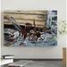 East Urban Home 'Old Farm Plow' Print on Canvas Canvas, Cotton in Black/Brown/Gray | 8 H x 12 W x 0.75 D in | Wayfair