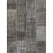 Gray 63 x 0.25 in Area Rug - Williston Forge Jonnah Patchwork Hand-Knotted Wool/Area Rug Cotton/Wool | 63 W x 0.25 D in | Wayfair