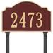 Montague Metal Products Inc. Vanderbilt Standard One Line Address Sign Plaque w/ Lawn Stakes Metal | 9.75 H x 15.5 W x 0.25 D in | Wayfair
