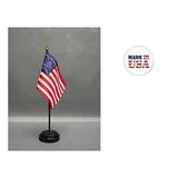 Made in the USA. 2 General Fremont 4 x6 Miniature Desk & Table Flags Includes 2 Flag Stands & 2 General Fremont Small Mini Stick Flags