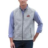 Men's Heather Gray Bucknell Bison Summit Fleece Sweater Vest