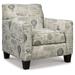 Armchair - Ophelia & Co. Toomsboro 35" Wide Polyester Armchair Wood/Polyester in Brown/Gray | 35 H x 35 W x 36 D in | Wayfair