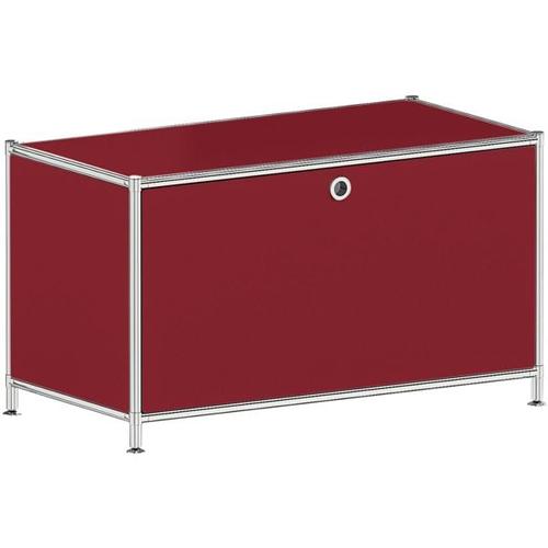 Sideboard »System 4« - 1 geschlossenes Fach rot, viasit, 77.9x40.4 cm