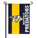 Nashville Predators 12.5" x 18" Embellish Garden Flag