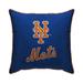 Blue New York Mets 18" x Plush Team Logo Decorative Throw Pillow