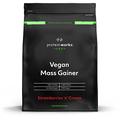 Protein Works - Vegan Mass Gainer | 450 Kalorien pro Shake | Vegan Weight Gainer | Veganes Shakes Zum Zunehmen | 16 Servings | Erdbeer-Sahne | 2kg