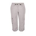 G.I.G.A. DX Damen Caprihose Fenia, 3/4 Cargo Hose für den Sommer, Taillenweite verstellbar, weiß, 52