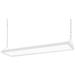 Westinghouse 63636 - 160W 4' LED LINEAR HIGH BAY FIXTURE, WHITE FINISH Indoor Rectangular High Low Bay LED Fixture