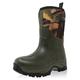 Dirt Boot Men`s Pro Sport Neoprene Insulated Mid-Cut Short Wellington Boots… (10 UK, Green Camo, numeric_10)